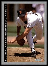 Bud Black 1993 Fleer #151 Giants MLB READ FREE SHIPPING AutographDen