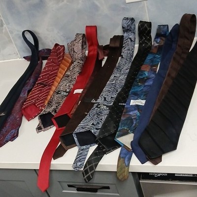 Ketch, Enjoy Retro, George Men's Tie Lot Mixed Patterns Woven Silk