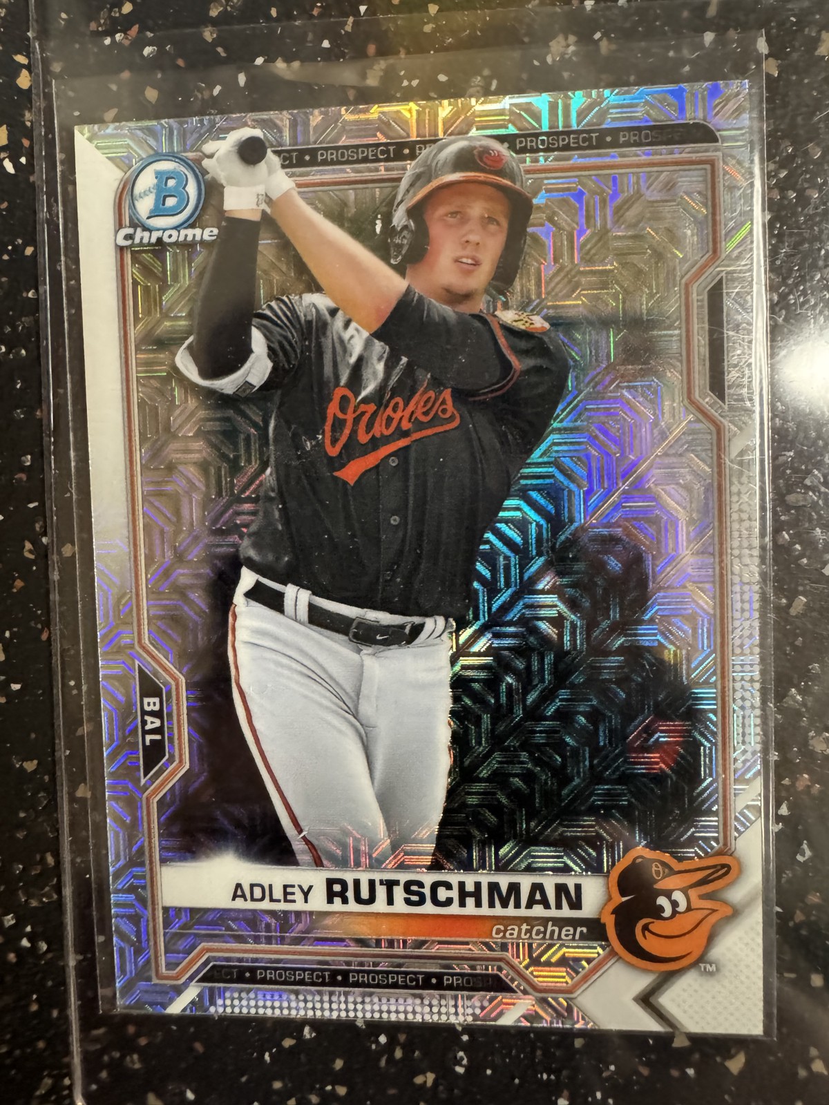 2021 Bowman - Chrome Prospects Adley Rutschman #BCP-121 Mojo Refractor (RC)