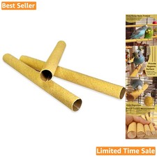 3-Pack Large Sanded Perch Covers for Healthy Bird Nail Care - 3/4" Dia x 9"