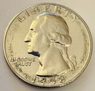 1958 Washington Quarter Proof 90% Silver (1 Coin). Uncirculated U.S. Mint