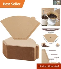 200 Count Disposable Coffee Filters - Perfect for Drip & Pour-Over Brews