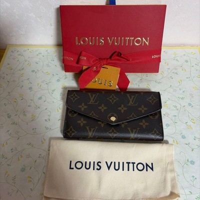 Louis Vuitton Monogram Long Wallet Brown Leather Excellent from Japan