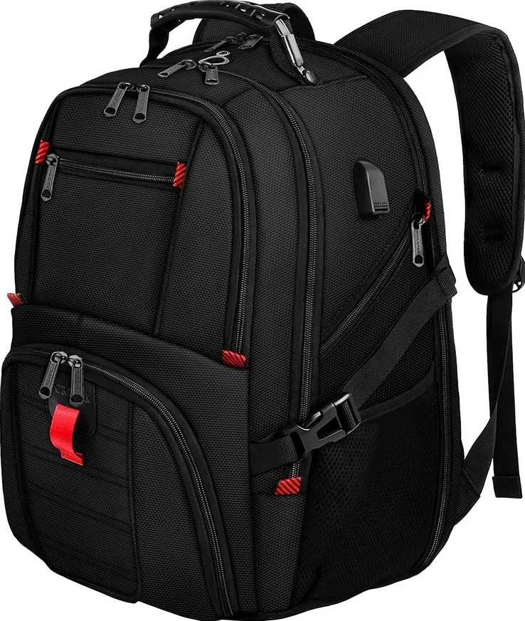 Extra Large 15.6 Inch Laptop Travel Backpack for Men and Women - Water Resistant-image