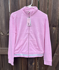 Juicy Couture Velour Tracksuit Jacket Pink Bubble Women's Sz Small Zip up NWTs