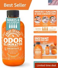 Angry Orange Citrus Pet Odor Eliminator - 1 Gallon Solution for Tough Odors