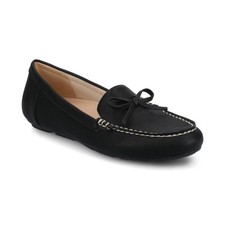 Women's Journee Collection Novella Moc Toe Loafers Black