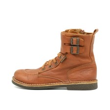 Kickers Damen Retro Boots Stiefel Braun Leder Mittel Reißverschluss EU 38