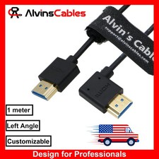 8K 2.1 HDMI Cable for Atomos Ninja V Monitor Left Angle High Speed Cord 1m