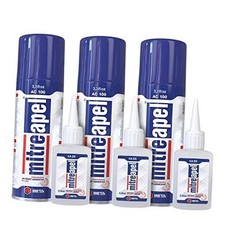 CA Glue with Activator 3x0.80oz-3x3.30 floz Instant 3 Pack Glue  Activator