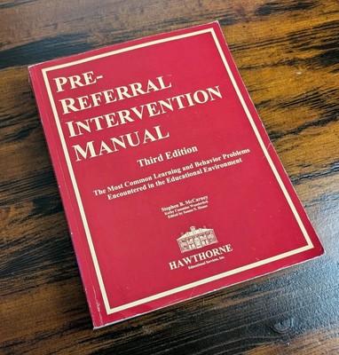 Pre-Referral Intervention Manual: Third Edition by Stephen B. McCarney