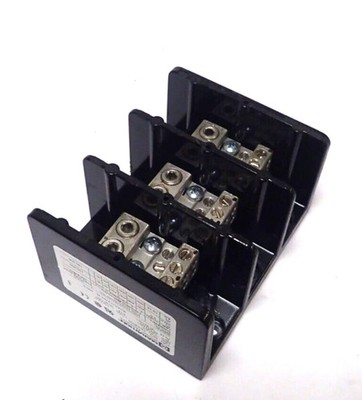 MARATHON 1433555 TERMINAL BLOCK 350A 600V  3 POLE PANEL MOUNT