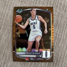 2025-26 Bowman Basketball CHROME Reptilian Refractor BCP-85 Emilee Skinner, Duke