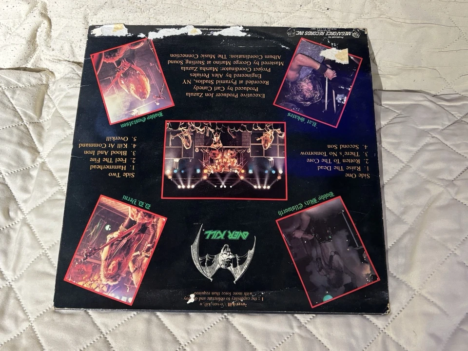 OVERKILL -FEEL THE FIRE- 1985 LP VINYL RECORD PLEASE READ INFO SHIPS FREE - Image 2 of 4