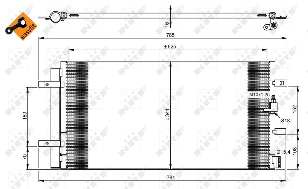 Air Con Condenser fits AUDI A6 Allroad C7 3.0 3.0D 12 to 18 AC Conditioning NRF - Image 21