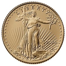 2026 American Gold Eagle 1/10 oz $5 - BU