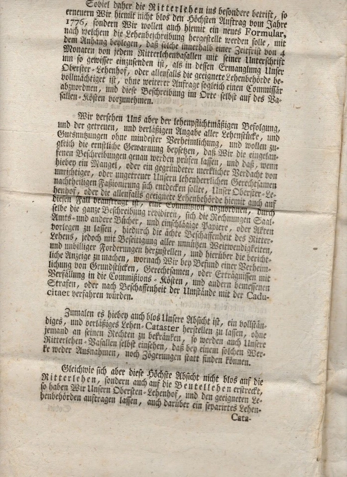 Edikt Carl Theodor Pfalzgraf Rhein Herzog Bayern 1799 Lehenschaft München - Bild 4 von 4