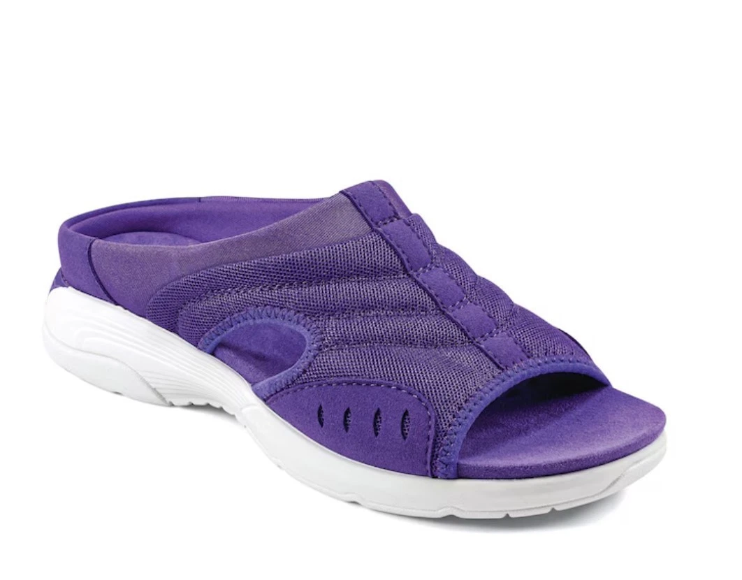 Size 9 W Easy Spirit Purple Comfort Breathable Flexible Traciee Slip On Sandals
