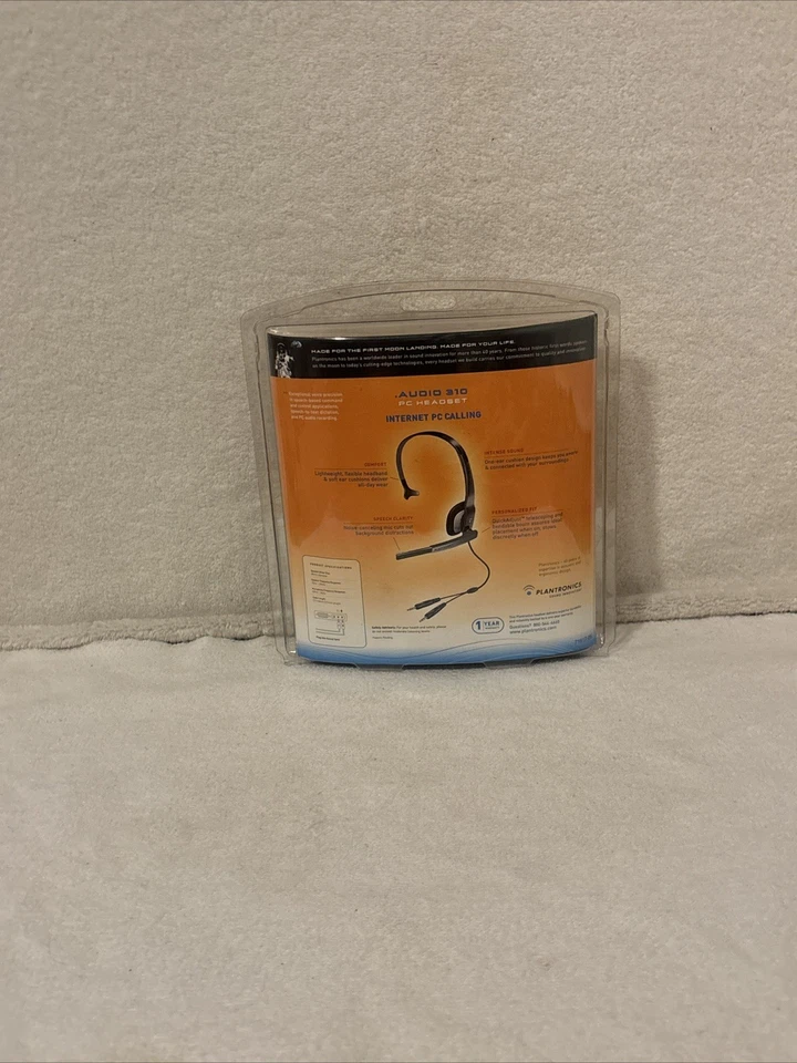 Plantronics Audio 320 Multimedia Headset NEW IN BOX FREE SHIPPING - Image 2 of 4