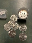 Franklin Half Dollar 1955 Philadelphia Silver, Uncirculated 50C Lot US Coins