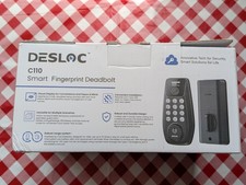 Black DESLOC C110 Fingerprint Smart Screen Lock Keyless Deadbolt