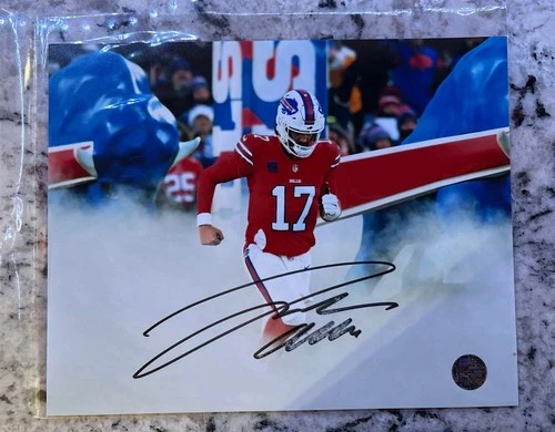 Josh Allen Bills signed 8x10 Photo w/ COA NFL Quarterback