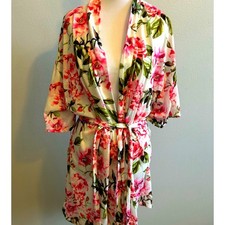 Show Me Your Mumu Brie Floral Thin Robe Womens One Size Belted Garden of Blooms