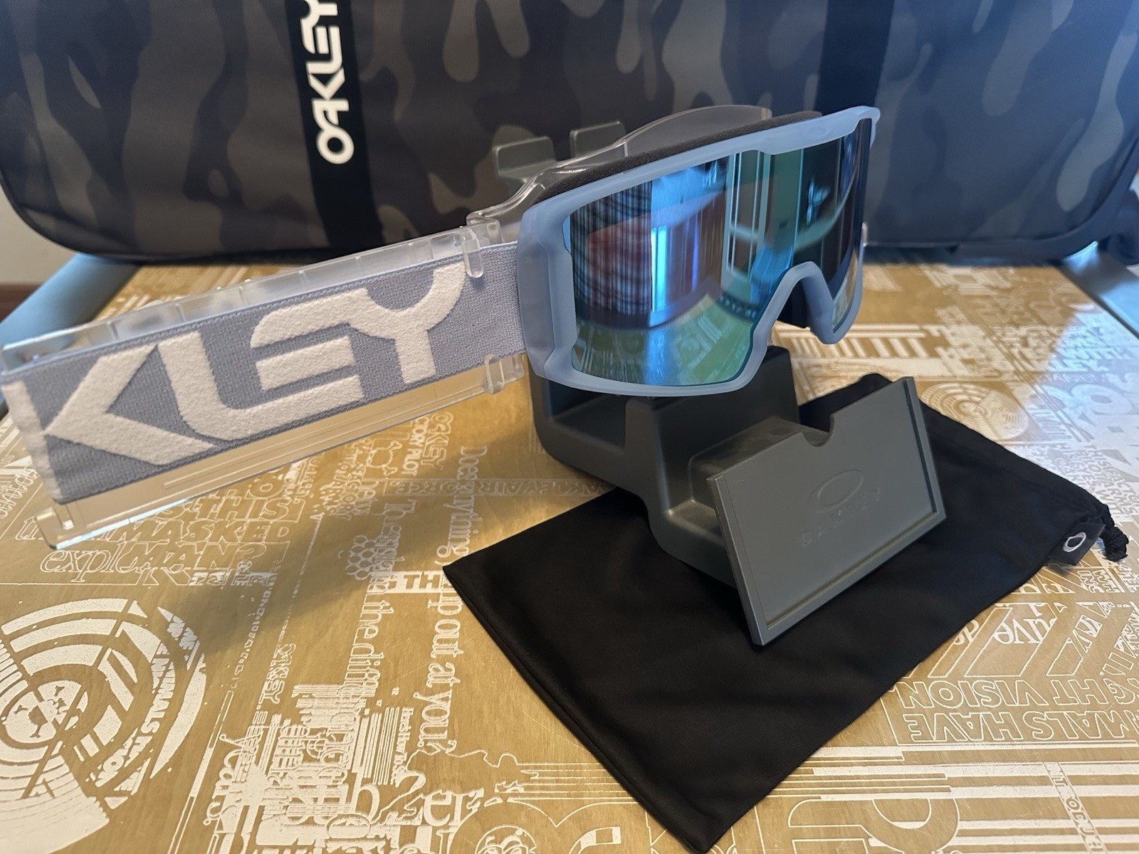 Oakley Snow Goggles Line Miner M Stonewash w/ PRIZM Sapphire Iridium Lens