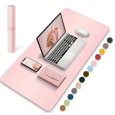 Large PU Leather Desk Mat 60x35 cm Waterproof Mouse Pad Office Keyboard USA