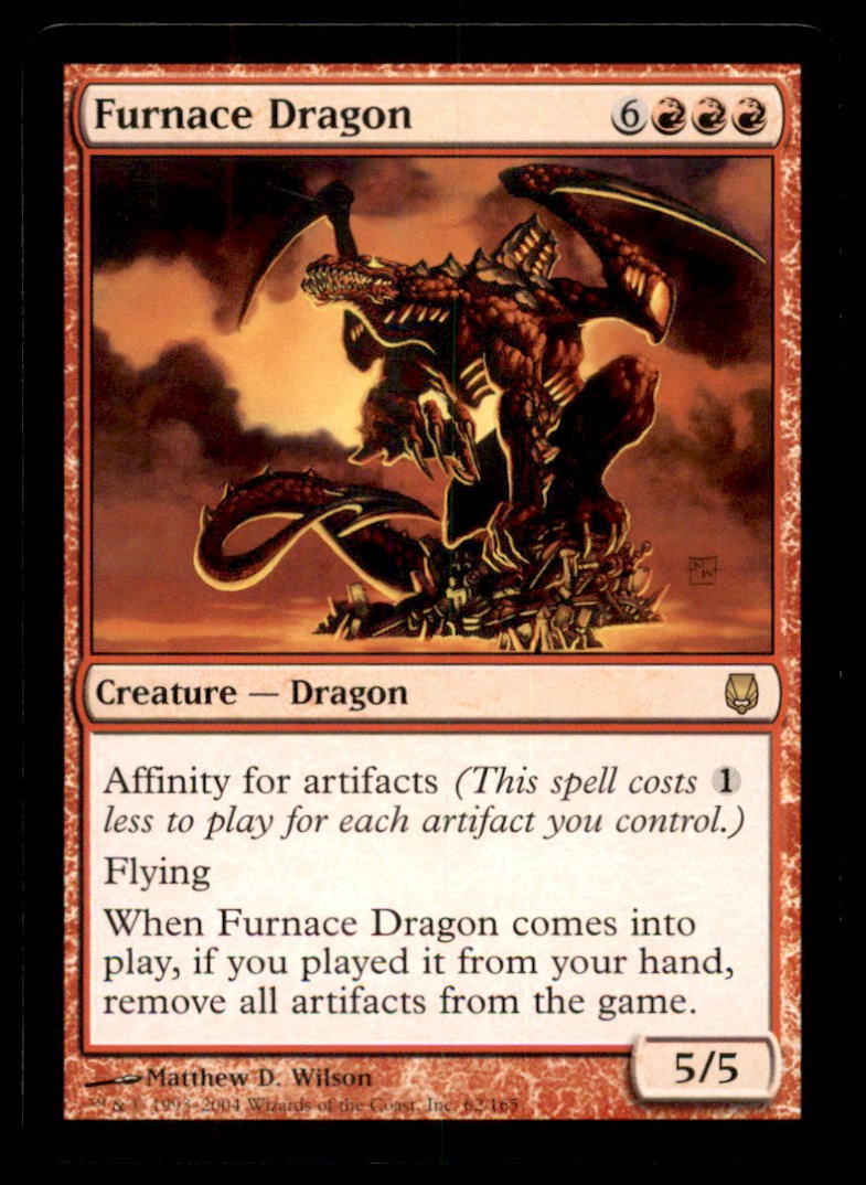 MTG Furnace Dragon LP Light Play Darksteel [4694]
