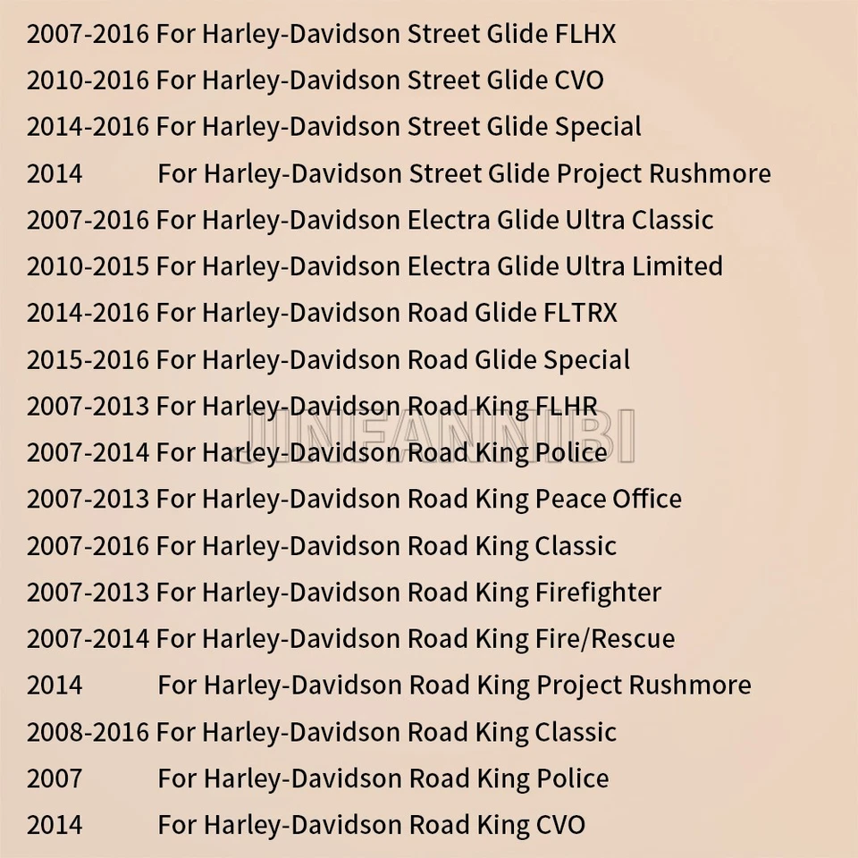 Kit de tornillos de perno de acero inoxidable para motor Harley Road King Glide Electra Street Glide Foto 3 de 4