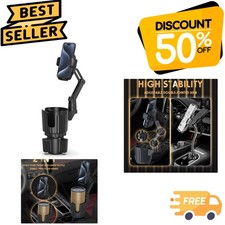 Durable Car Phone Holder & Large Capacity Cup Expander - Hassle-Free Travel