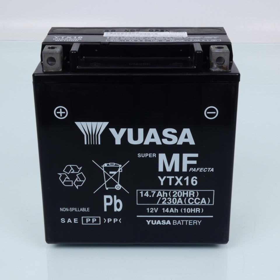 Batterie Moto Yuasa YTX16-BS Solution Démarrage Difficile VN 1500 Drifter - 2