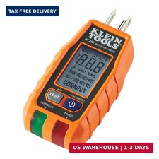 Klein Tools RT250 GFCI Outlet Tester with LCD Display, Electric Voltage Tester f