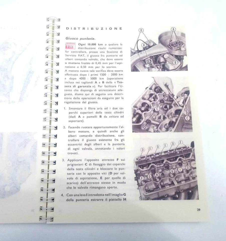 Fiat 124 Sport Spider - Manuale Uso e Manutenzione - 1a Edizione - II 1967 - Immagine 3 di 3