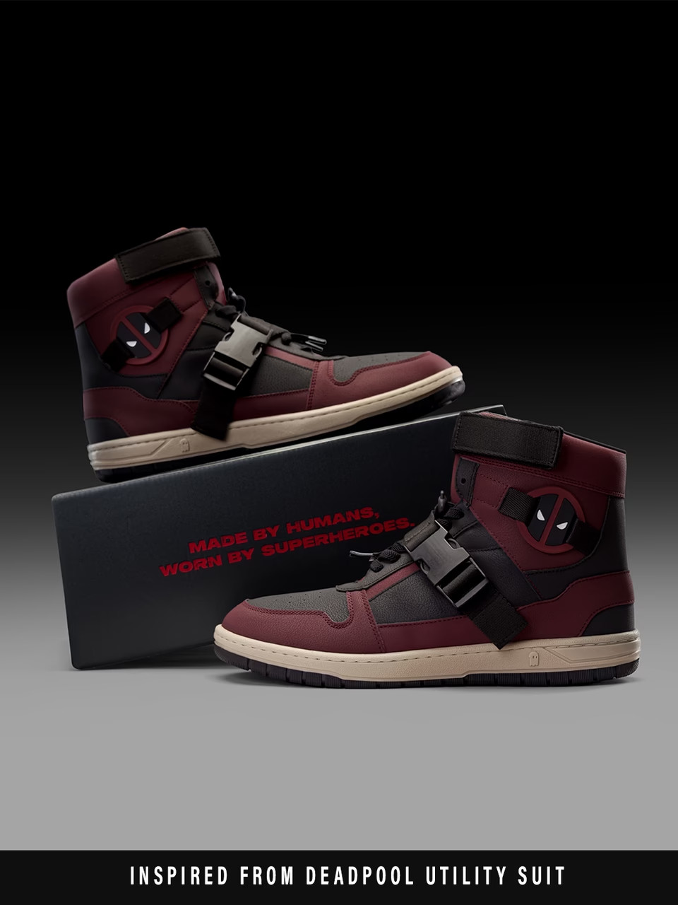 Nuevo Marvel Deadpool Zapatilla Alta Para Hombre Edición Limitada Zapato Premium - 2026