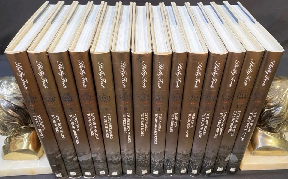 Shelby Foote THE CIVIL WAR A Narrative 14 Vol 40th Anniversary Edition Time-Life - Image 2 of 4