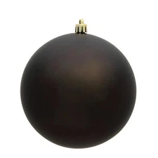 Vickerman N591284DMV 4.75 in. Gunmetal Matte UV Christmas Ornament Ball - 4 p...