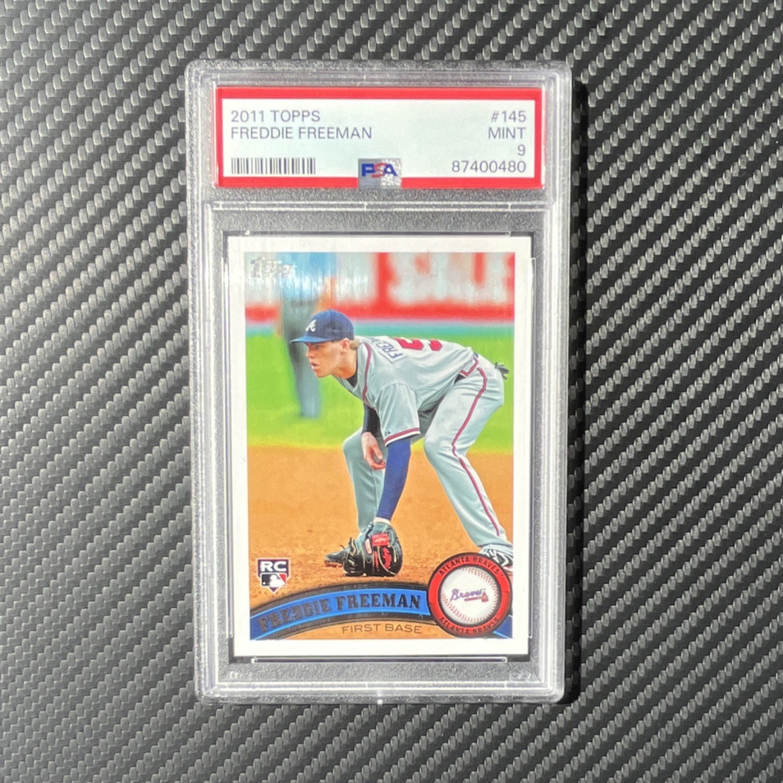 2011 Topps Rookie Base Freddie Freeman #145 PSA 9 Atlanta Braves