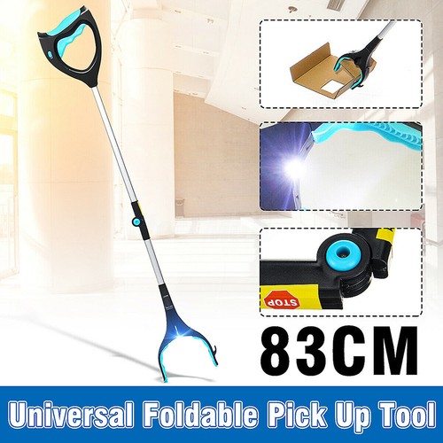 33" Pick Up Helping Hand Foldable Grabber Long Reaching Arm Extension Tool Trash - Picture 10 of 12
