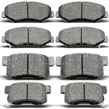 Front & Rear Ceramic Brake Pads Set Compatible with 2013-2015 Acura ILX,2012-...