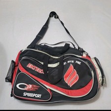 Ektelon O3 Speedport Racquetball Bag Large Duffle Play With Fire Black Red Gear