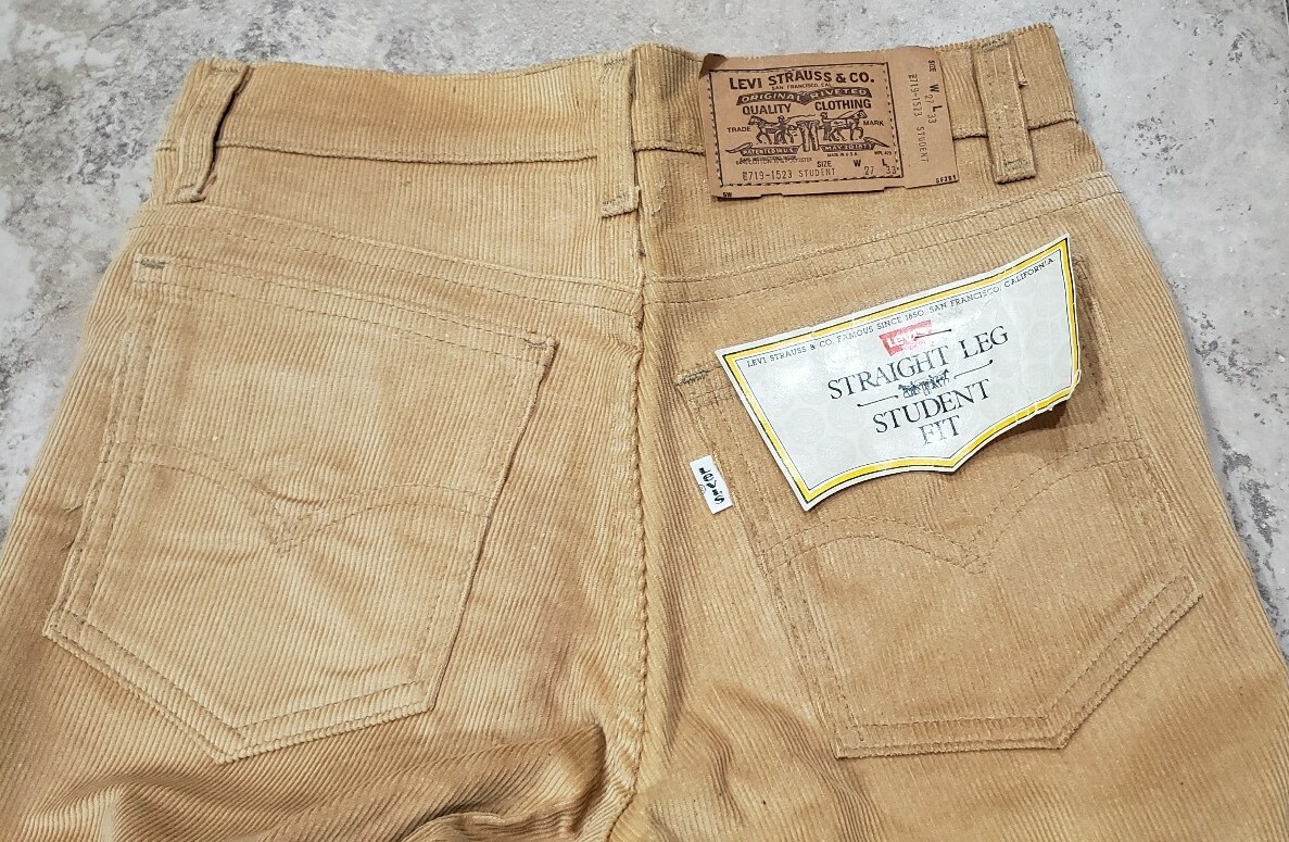 NWT VINTAGE LEVI'S 70S 719 STRAIGHT LEG STUDENT F… - image 5