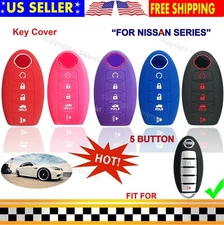 Silicone Cover Fob Case Skin For Nissan Altima Maxima Murano Pathfinder Key 