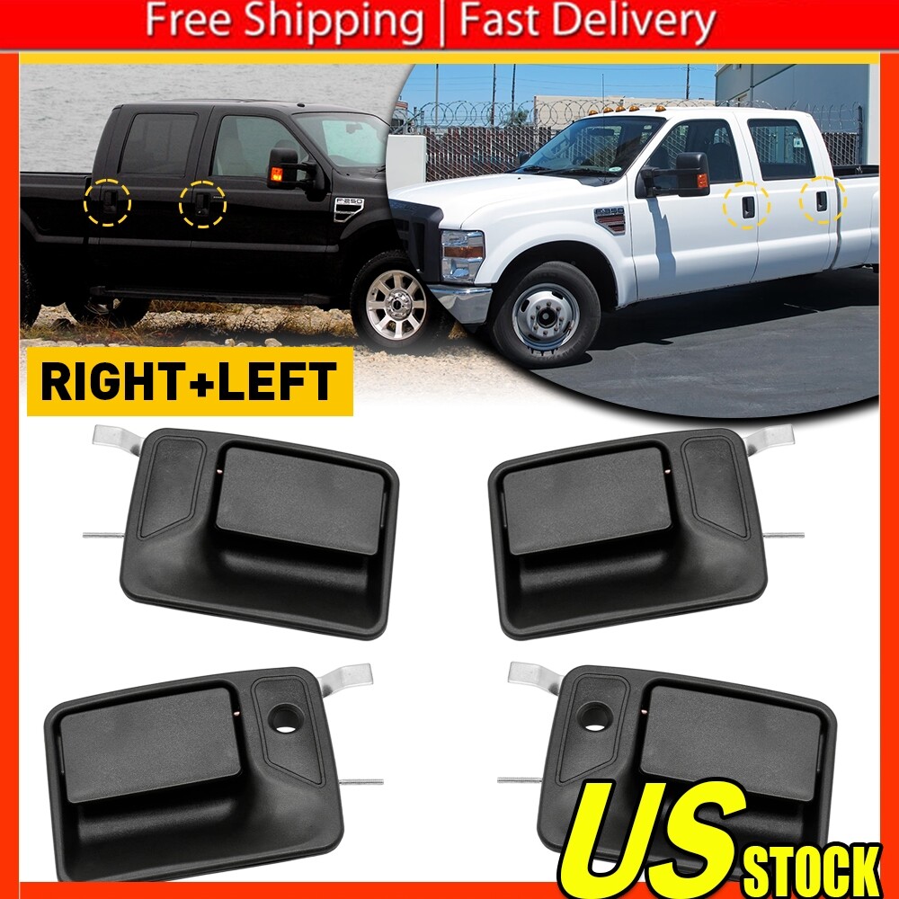 Car Door Handle & Lock Cylinder with Clips for Super Duty F250 F350