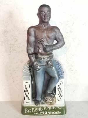Vintage 1972 The Legend of John Henry Big Bend Tunnel Jim Beam Whiskey Decanter