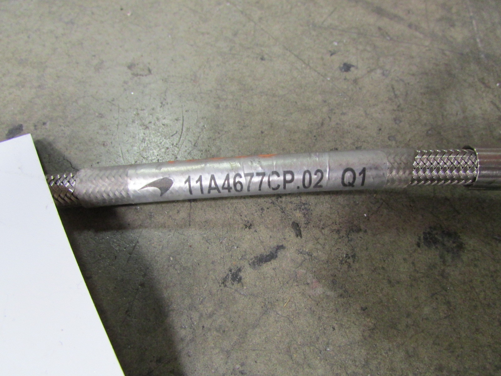 Mclaren MP4-12C Fuel Line, Used, P/N 11A4677CP.02