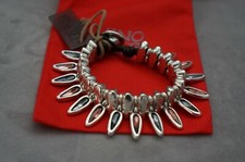 NEW Uno De 50 Silver Peach Elements Crystal "Te Encontre" Statemnt Bracelet 655