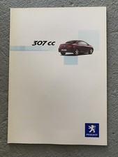 2013 PEUGEOT 307 CC RANGE BROCHURE