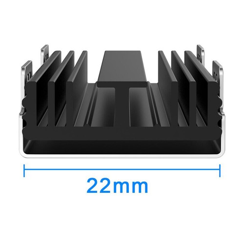10/LOT M.2 NGFF NVME SSD BLACK ALUMINIUM HEATSINK RADIATION COOLING FIN COOLER - 第 4/9 張圖片